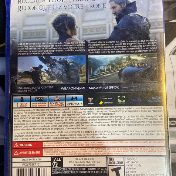 Final Fantasy XV PS4 - Picture 2 of 2